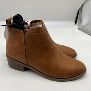 Wonder Nation Ankle Boots Casual Lightweight Brown Size 6